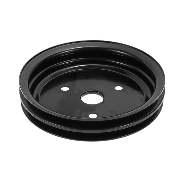 Polea del cigüeñal para Chevy SBC Small Block 262 265 267 283 302 305 307 327 350 400 Doble Ranura SWP Polea del cigüeñal de agua corta 2 Ranuras