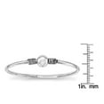 thumbnail image 3 of Primal Silver Sterling Silver Polished Flex Open Catch Child's Bangle, 3 of 5