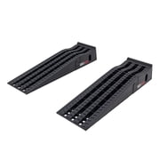 Car Service Ramps for Oil Change, 7,500 lb GAWR, 6.5in Lift, Underbody Access, Black Widow, Pair