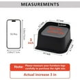 thumbnail image 2 of Bed Risers 4 inch Heavy Duty, 4 Pack Oversized Furniture Risers 6 inch, Black Bed Lifts Risers for Table, Sofa, Chair, Couch, Desk, Bed Frame Risers Supports Up to 6,500 Lbs, 2 of 10