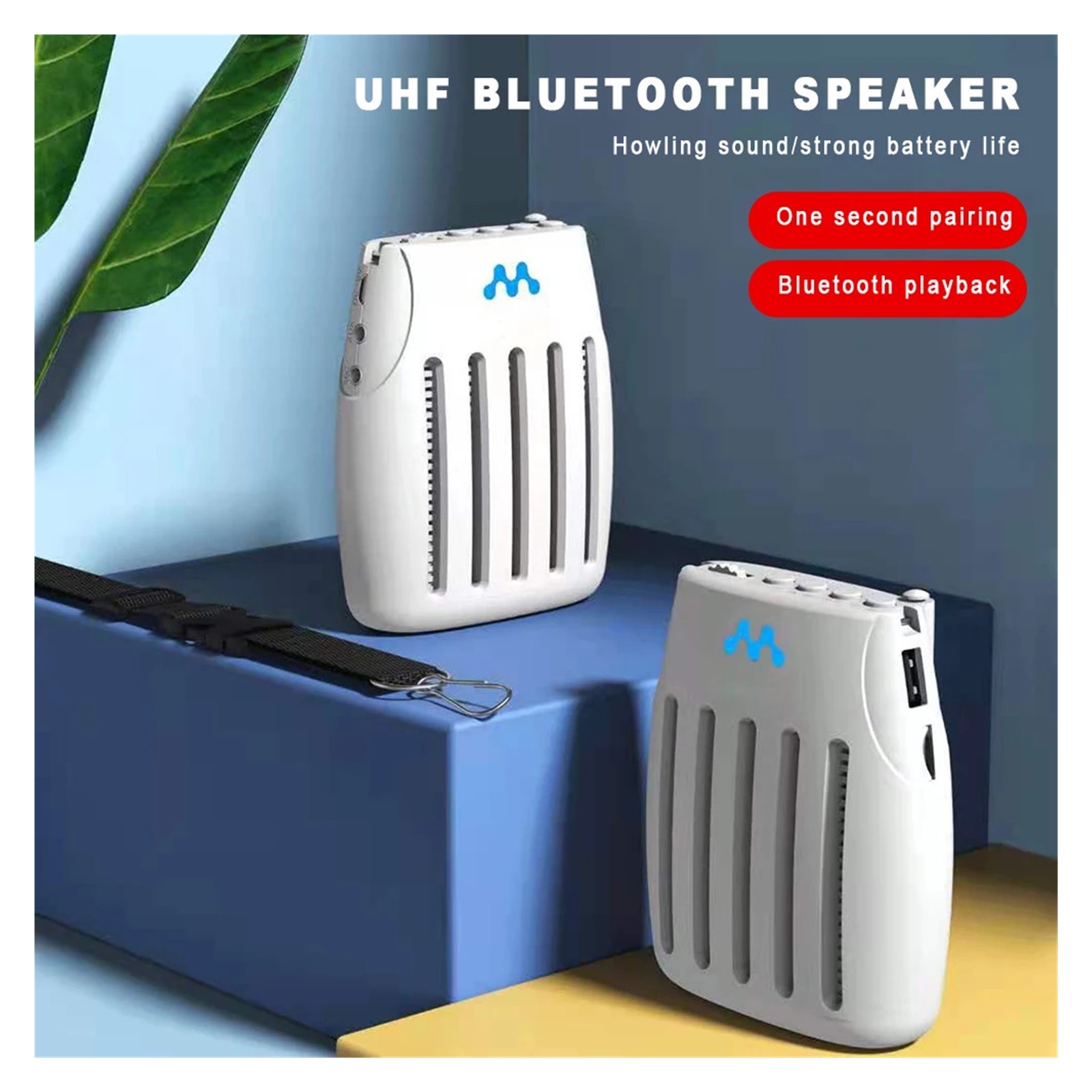 Portable Classroom Voice Amplifier Teachers BT5.0 Recharable Wireless Speakers Horn Loudspeaker With Microphone ,Powerful&Original Sound