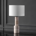 thumbnail image 4 of Safavieh Couture Tywin 26.5" Powder Coating Table Lamp, Travertine, 4 of 12