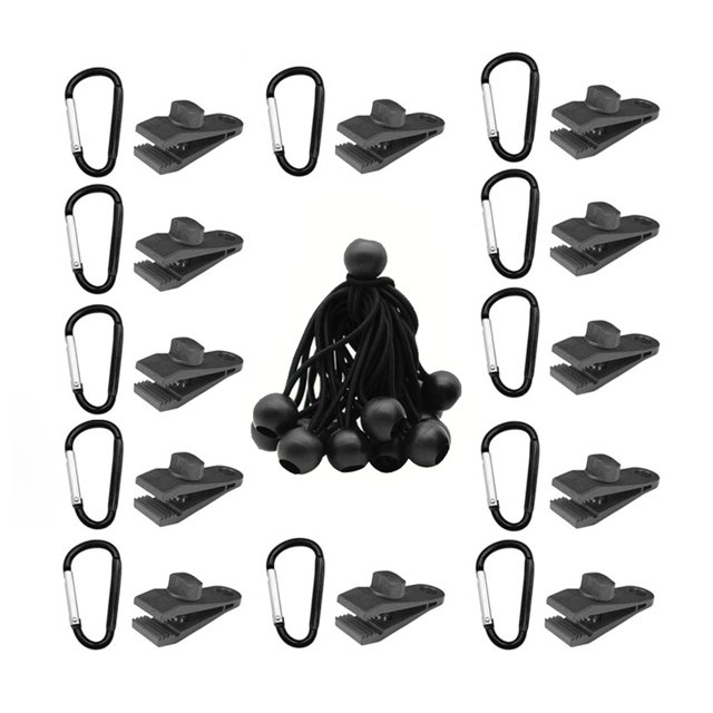 Clips de lona Yuarrent para tienda abrazaderas de Camping a prueba de viento accesorio soporte Clip sombrilla Tipo 3 NO3
