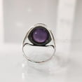 thumbnail image 7 of Natural Purple Amethyst Ring, Woman's Amethyst Ring, February Birthstone, Designer Band, 925 Sterling Silver, Womens Ring, Christmas, Thanksgiving, Handmade, Statement Jewelry, Natural Gemstone Ring, 7 of 7
