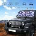 thumbnail image 6 of Bingfone crystal Skull flower leaf Car Windshield Sun Shade Protector Keep Your Vehicle Cool Sun Shield Visor Cover Foldable for Car Truck SUV-Small, 6 of 8