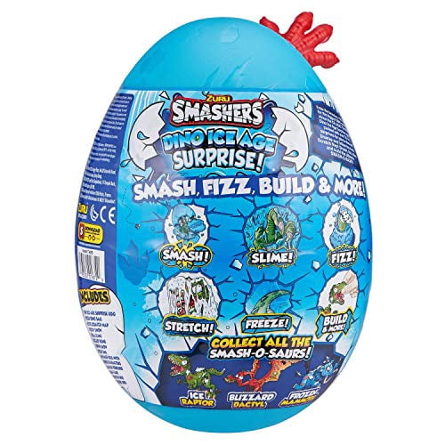 Smashers Dino Ice Age Surprise Egg (with Over 25 Surprises!) by ZURU - Pterodactyl, Blue