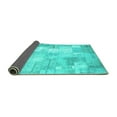 thumbnail image 2 of Ahgly Company Indoor Rectangle Patchwork Turquoise Blue Transitional Area Rugs, 4' x 6', 2 of 4