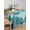 Turquoise Blue, variant on Blue Teal Brown Table Cloth, Anchor Nautical Coastal Ocean Wooden Waterproof Tablecloth for Square Tables, Reusable Washable Fabric Table Cover for Restaurant Kitchen Dining Tables 60"x60"