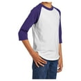 thumbnail image 5 of Yellow Rooster Youth Colorblock Raglan Jersey White/ Purple M, 5 of 7