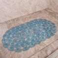 thumbnail image 3 of Morning View Bath Shower Tub Mat, 27x15, Washable, BPA, Latex, Phthalate Free, Bathtub Mats with Suction Cups, XL Size Bathroom Mats with Shell Pattens, Blue, 3 of 7