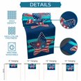 thumbnail image 6 of Patriotic USA Flag Table Runner 70 Inches, Independence Day Firework Blue Striped Bed Runner Dresser Scarves Tabletop for Indoor Outdoor Parties/Ceremony/Banquet, 13" x 70", 6 of 9