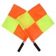 thumbnail image 1 of Football Referee Flag, 2 Pieces Referee Linesman Flags with Storage Bag, Exquisite Craftsmanship for Sports Competition Football Hockey Training, 1 of 5