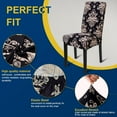 thumbnail image 3 of Chair Covers, Dining Room Chair Covers, Stretch Kitchen Chair Covers/Dining Room Chair Covers Set of 4, Removable Washable Dining Chair Slipcovers for Home, Hotel, Banquet, 3 of 6