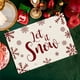 thumbnail image 1 of Mantel individual de poliéster, decoraciones navideñas, manteles individuales con temática de copos de nieve, manteles individuales aislantes de poliéster, decoraciones de Halloween, decoración de oto, 1 of 6