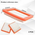 thumbnail image 3 of High-Quality 2 Pack Air Filter for Honda HRR216 HRX217 GC160 GCV190 Series, 3 of 8