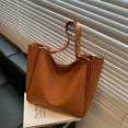 thumbnail image 4 of QWZNDZGR Simple And Fashionable Retro Women's Bag 2022 New High-Capacity Shoulder Bag Underarm Bag Japanese Texture Commuter Bucket Bag, 4 of 7