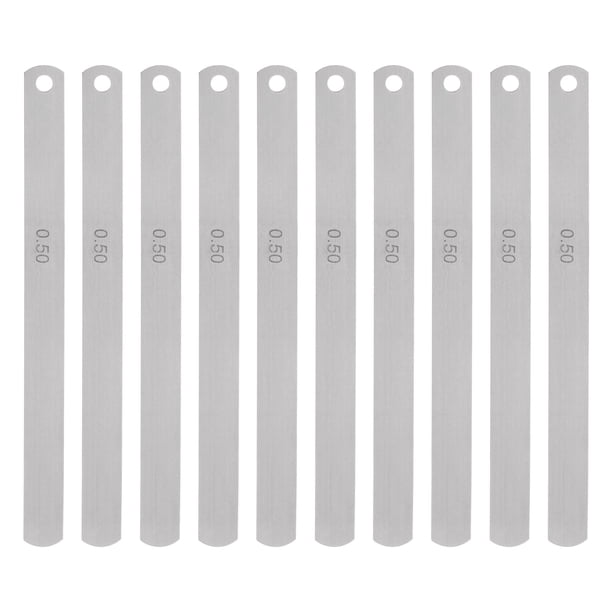 Calibre De Espesores De Acero Manganeso - Hoja De 0,3 Mm X 150 Mm, Para Medir Holguras En Motores