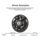 thumbnail image 3 of 4 Pack Inline Skate Wheels Indoor/Outdoor Replacement Wheel with Bearings 70mm, 3 of 5