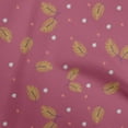 thumbnail image 1 of oneOone Cotton Poplin Maroon Fabric Christmas Feather Sewing Fabric By The Yard Printed Diy Clothing Sewing Supplies 56 Inch Wide, 1 of 6