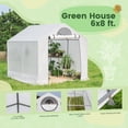 thumbnail image 3 of 6'X8' GREEN HOUSE WITH 2X4' PLANT SHELF, 3 of 7