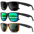 thumbnail image 1 of Gafas de sol KALIYADI Polarized UV400 Classic Matte Black, paquete de 3, 1 of 6