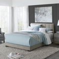 thumbnail image 2 of Channel Stitched Upholstered Queen Bed, Platinum Grey, By Hillsdale Living Essentials  Twin Bed Frame Bedroom Furniture My Lux Decor Round, 2 of 8