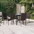 thumbnail image 1 of vidaXL 5 Piece Outdoor Dining Set Brown and Black, 1 of 4