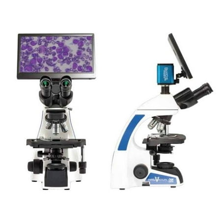 LW Scientific iNS-T4BV-iPL3 240V 50-60Hz 40x to 1000x 22 mm Optical Field of View Biological Microscope Trinocular