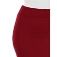 thumbnail image 3 of Thanth Womens Waist Band Streychy Solid Pencil Skirt(Plus Size Available), 3 of 4