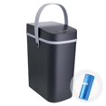 thumbnail image 1 of Automatic Trash Can with Lid 2.6 Gallon / 10L With 30 Garbage Bags - Waterproof Motion Sensor Touchless Trash Can for Bathroom with Handle, Small Kitchen Garbage Can, Bedroom & Office Trashcan - Black, 1 of 7