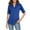 Blue, variant on Nnhblu Womens Summer Tops Dressy Casual Long Sleeve Ladies Tops and Blouses V Neck Black