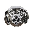 thumbnail image 2 of Urban Trends Ceramic Labrador Dog Head, Polished Chrome Silver, 2 of 2