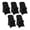 black, variant on Lipstore 5 Pieces Spandex Folding Chair Covers Stretch Chair Covers for Party Banquet black