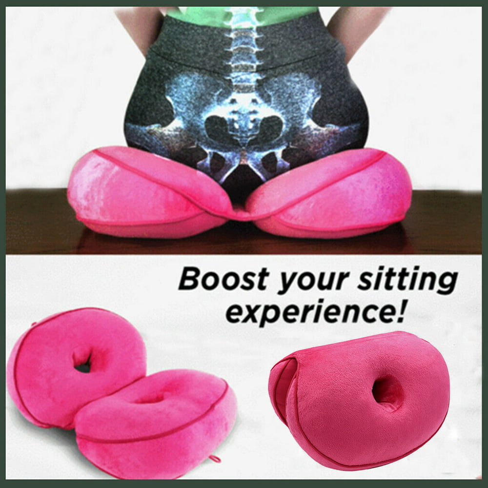 Prettyui Cushion Lift Hips Up Seat Cushion Beautiful Buttock Orthopedic Posture Correction Cushion for Relief Sciatica Tailbone Hip Pain Fits in Car