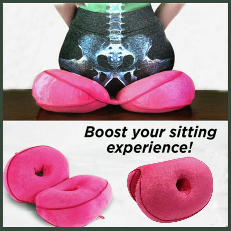 Orthopedic Hip Posture Correction Cushion, Relief for Lower Back, Back, Tailbone, Coccyx Pain., Light Pink