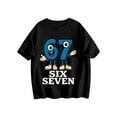 thumbnail image 2 of 67 Six Seven 6-7 - Funny Italian Brainrot Gaming Meme T-Shirt 𝓴𝓲𝓭𝓼 Black, Casual Holiday Top For 𝓴𝓲𝓭𝓼 90, 2 of 7