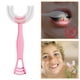 thumbnail image 5 of Cepillo de dientes infantil para bebés con cabezal de cepillo en forma de U Ligero a prueba de agua 6 a 12 años Rosa Colcomx cepillo de dientes manual, 5 of 8