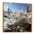 thumbnail image 2 of Designart "Winter Chill Snowdrop Realism" Snowdrops Floater Framed Canvas Wall Art, 2 of 5