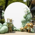 thumbnail image 3 of GeetinflyRound Arch Backdrop Cover 6ft/6.5ft/7.2ft Wrinkle Resistant Machine Washable For Wedding Birthday Shower Decorations, 3 of 6