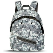 ZIPIT Grillz Backpack for Boys Elementary School & Preschool, Cute Book Bag for Kids (Camo Grey)