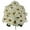 Cream, variant on 24 Stems Faux Velvet Poinsettia Christmas Bush, Cream