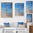 thumbnail image 4 of Designart "Boat gracefulness Minimalism IV" Nautical & Beach Floater Framed Canvas Wall Art, 4 of 7