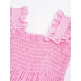 thumbnail image 3 of Linjinx Robe d'Été Décontractée pour Filles avec Collier Imprimé Floral Boho Robe de Plage Rose 170, 3 of 6