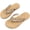 Khaki, variant on Women's Pearl Rhinestone Flip Flops, Decorative Thick Sole Summer Sandals, Black/Khaki