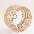 thumbnail image 3 of Paper Rope Lampshade Ceiling Light Shade Boho Chandelier Shade Bulb Guard for Restaurant Cafe Living Room 22x11cm, 3 of 10