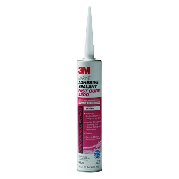 3M 06520, Marine Multi, White Fast Cure Industrial Sealant, 1 lb