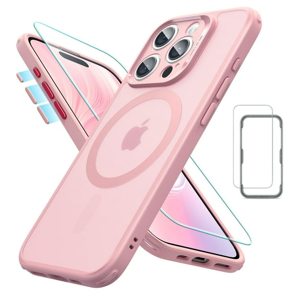 Set de fundas ESR para iPhone 15 Pro translúcidas mate con protector de pantalla