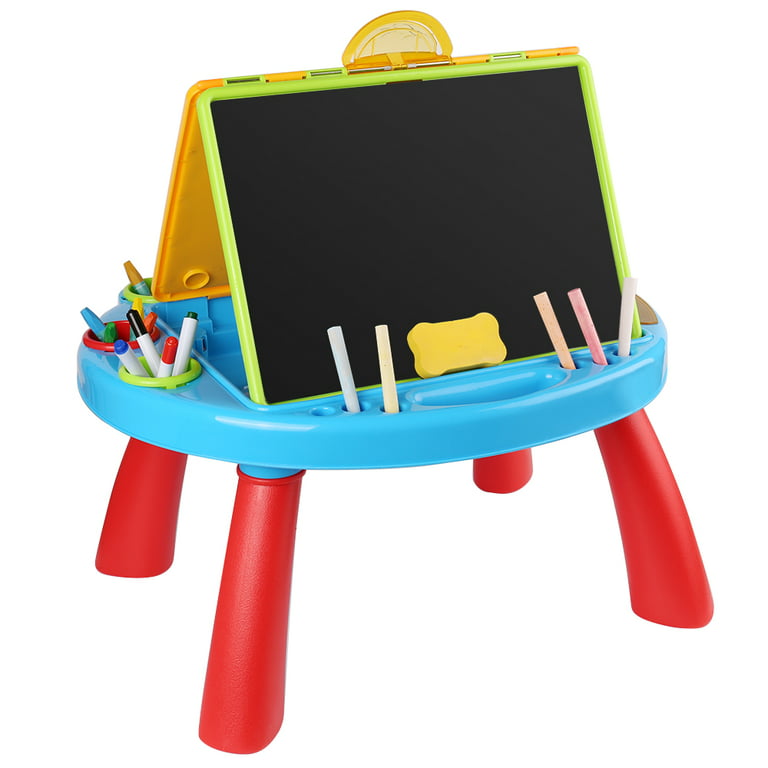 Double Sided Magnetic Whiteboard Chalkboard Painting Easel for Kids 