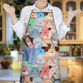 thumbnail image 3 of Cartoon Dog Apron-Garden Aprons for Women with Pockets-Cotton Linen Waterproof Kitchen Cooking Gardening Aprons Adjustable for Kitchen,Cooking,BBQ and Salon 33x27 Inch, 3 of 3