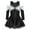 Black, variant on TiaoBug Kids Girls Cheer Leader Dress Costume Halloween Carnival Fancy Dress Up